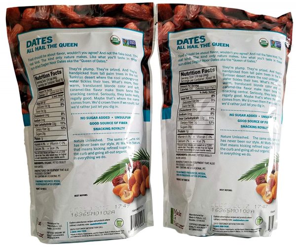 Made in Nature Organic Sun-Dried Deglet Noor Dates (2 pack)